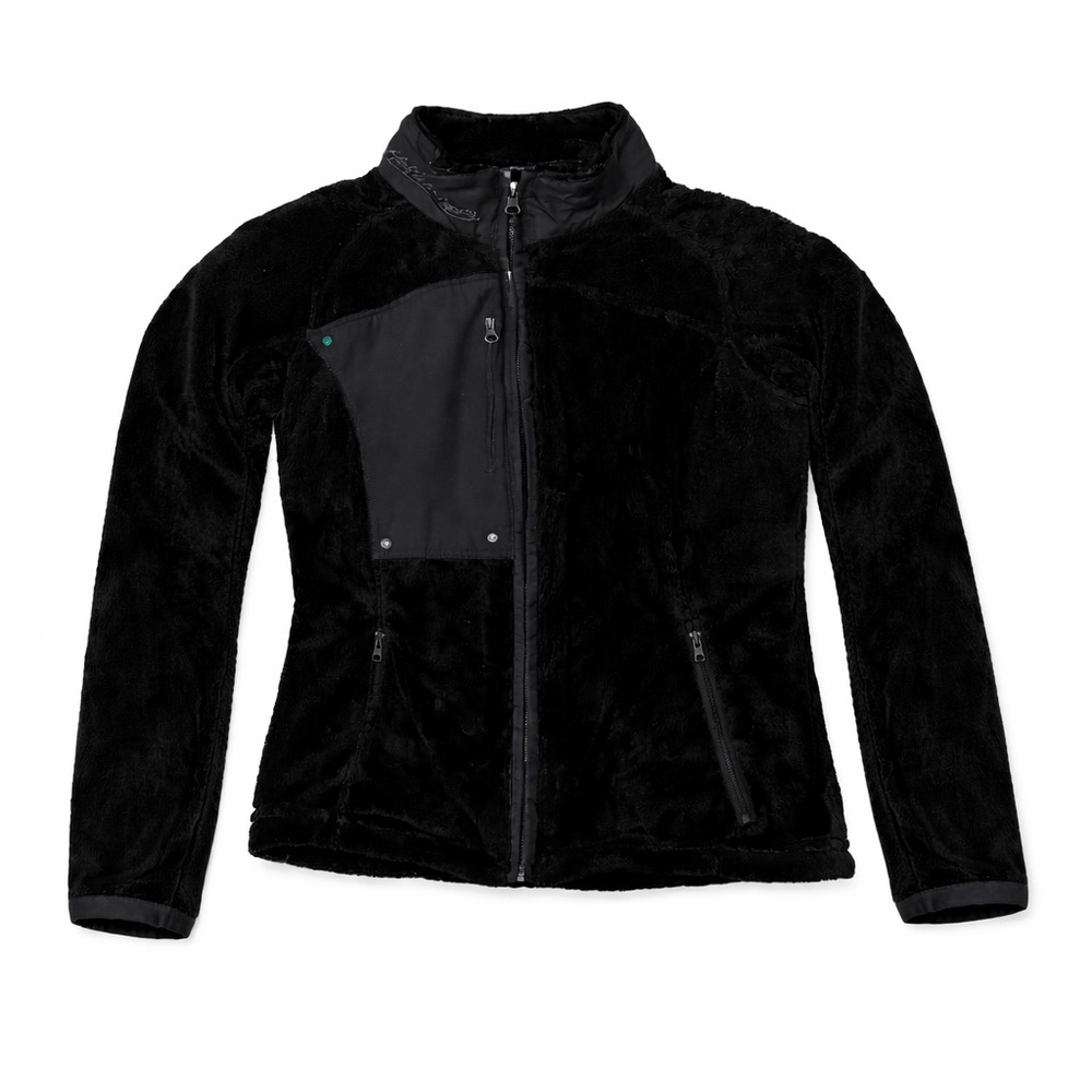 Hell Is For Heroes Milano Black Faux Fur Jacket Full Zip Size 42 Soft Warm